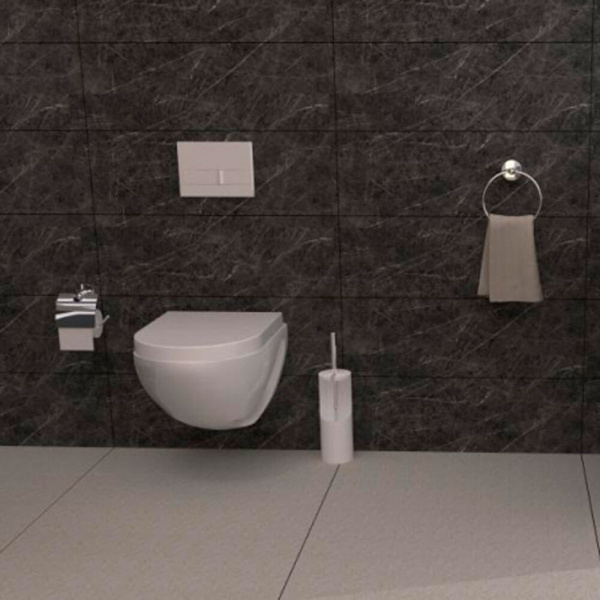 Клавиша смыва Berges Novum L4 040014 Soft Touch белая