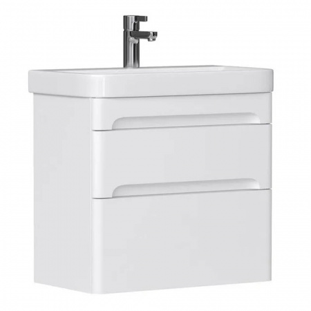 Тумба в ванную комнату подвесная NICE 70.2Y БЕЛЫЙ Soft Touch под умывальник NICE 70 (9595-70)