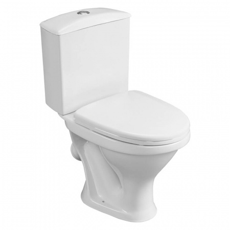 Унитаз-компакт "ВЕСТ" косой выпуск, сиденье полипропилен, арматура 1-режимная