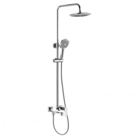 Смеситель для душа (зонт, круг) со стойкой HAIBA HB2401 (лат., с изливом)