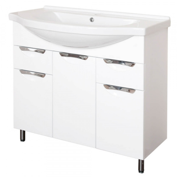 Тумба напольная AquaLine Эльбрус 90 2 ящика