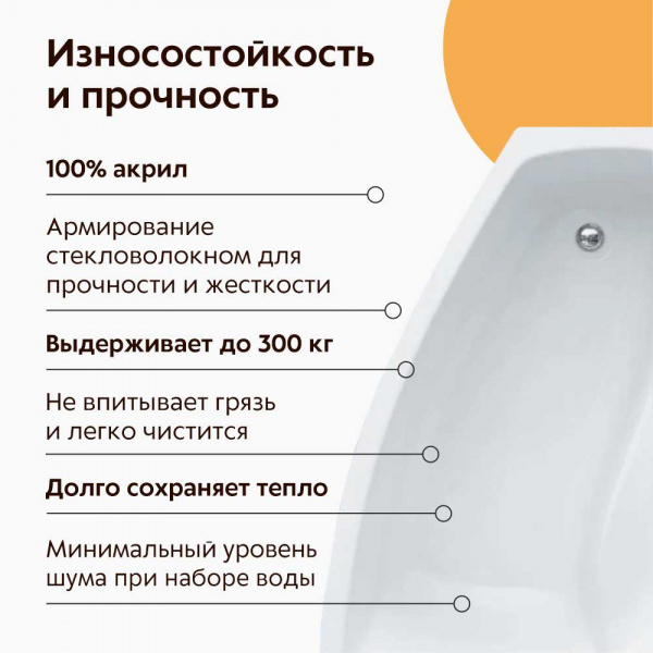 Ванна акриловая Santek Майорка 150х90 L