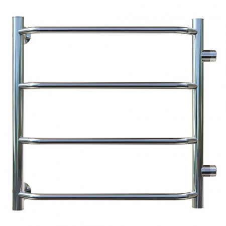 Полотенцесушитель водяной БРАВО ПМ 1 60х40см из нерж. (боковое подключение 500мм)