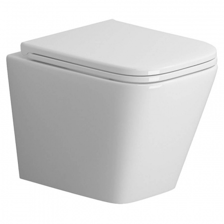 Унитаз подвесной NIAGARA Atrio NG-9303 безободковый, сиденье полипр. тонкое микрол. (520х360х365мм)