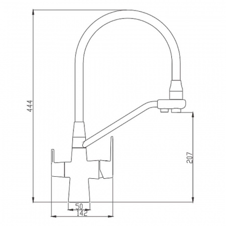 Смеситель на мойку с гибким изливом, с выходом под фильтр HAIBA HB76855 ЧЕРНЫЙ/ХРОМ (лат., 35мм) Смеситель на мойку с гибким изливом, с выходом под фильтр HAIBA HB76855 ЧЕРНЫЙ/ХРОМ (лат., 35мм)