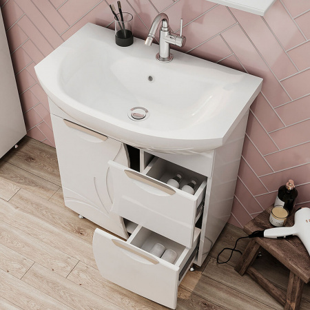 Тумба в ванную комнату ADEL 70.1D.2Y под умывальник БАЛТИКА 70