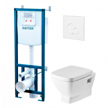 Инсталляция-комплект НЕО (унитаз подвесной, сиденье, инсталляция, панель белого цвета)