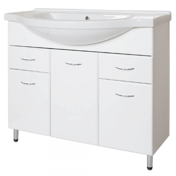 Тумба напольная AquaLine Эльбрус 100 2 ящика