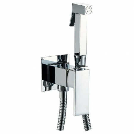 Смеситель настенный встраиваемый с гигиенической лейкой HAIBA HB5512 (лат., картр. 35мм)