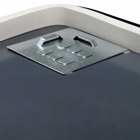 Зеркало ТОРИ/Torry 80 800х700мм (фоновая подсветка, бесконтактный сенсорный выключатель, ЧЕРНЫЙ)