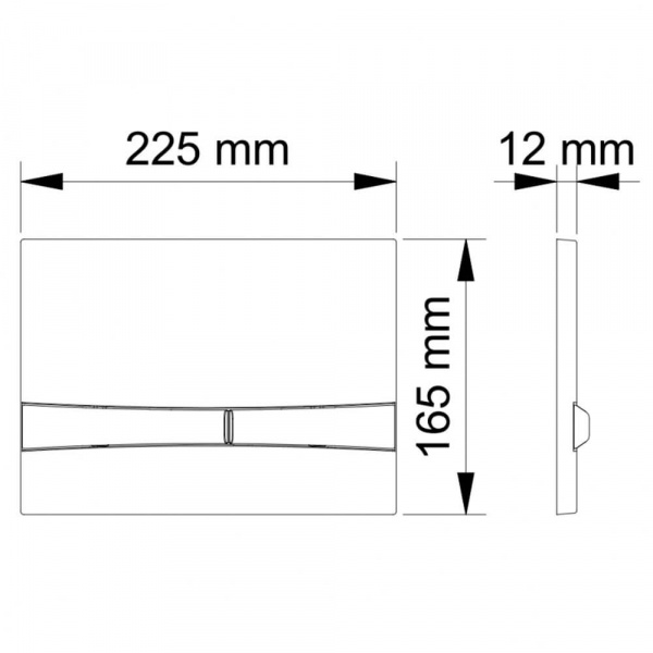 Клавиша смыва Berges Novum F1 040051 чертеж