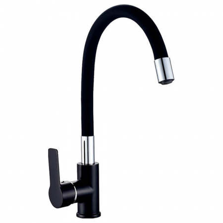 Смеситель на мойку с гибким изливом HAIBA HB70113-7 ЧЕРНЫЙ/ХРОМ (лат., 35мм) Смеситель на мойку с гибким изливом HAIBA HB70113-7 ЧЕРНЫЙ/ХРОМ (лат., 35мм)