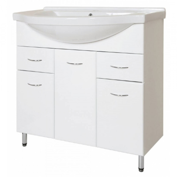 Тумба напольная AquaLine Эльбрус 90 2 ящика