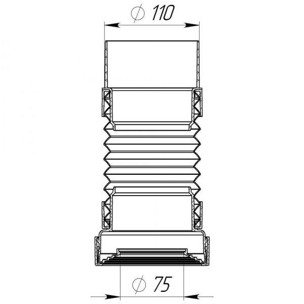 Удлинитель для унитаза Aquant T712-21-MR размеры