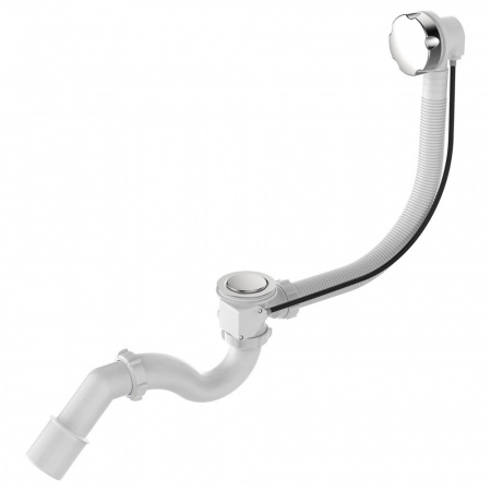 Сифон для ванны 1 1/2"х40 с выпуск. и переливом с г.т.40х40/50 полуавтомат V323-18-MR (18)