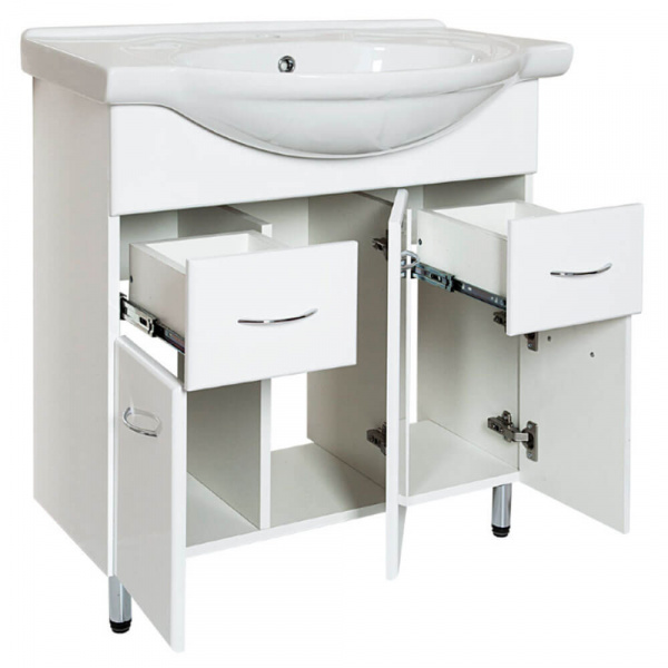 Тумба напольная AquaLine Балтика 75 2 ящика