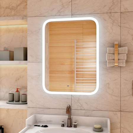 Зеркало GLAMOUR 80 800х900мм (LED-подсветка, бесконтактный сенсорный выключатель) Зеркало GLAMOUR 80 800х900мм (LED-подсветка, бесконтактный сенсорный выключатель)