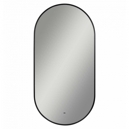 Зеркало МИАРО/Miaro Black 500х1000мм(LED-подсветка, бесконт.сенсор,ореолХОЛОДподсвет,ал.проф ЧЕРНЫЙ)