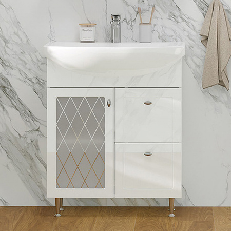 Тумба в ванную комнату MILENA 70.1D.2Y под умывальник БАЛТИКА 70