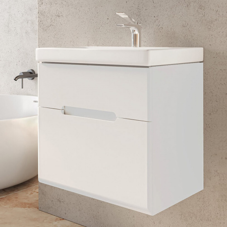 Тумба в ванную комнату подвесная МОДУО СЛИМ / Moduo Slim 60 под умывальник MODUO SLIM 60