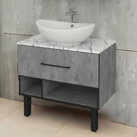 Тумба в ванную комнату подвесная VERONA 76 под умывальник ГАММА 56