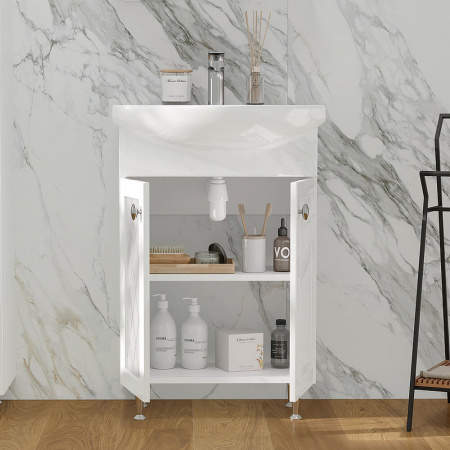 Тумба в ванную комнату MILENA 55.2D под умывальник БАЛТИКА 55