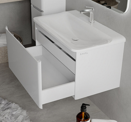 Тумба в ванную комнату подвесная WELTO 80 под умывальник SOLO 80