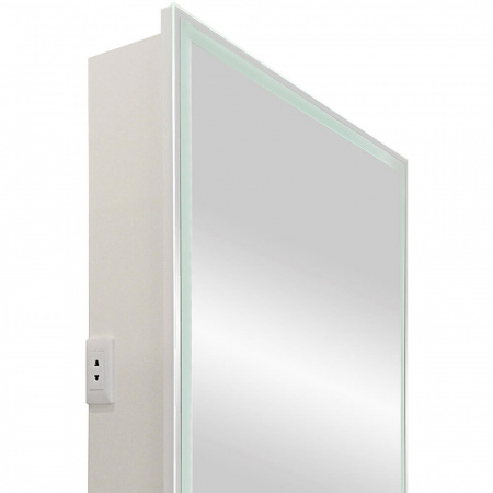 Шкаф зеркальный ALLURE 600х800мм (LED-подсветка, сенсорный выключатель) правый 