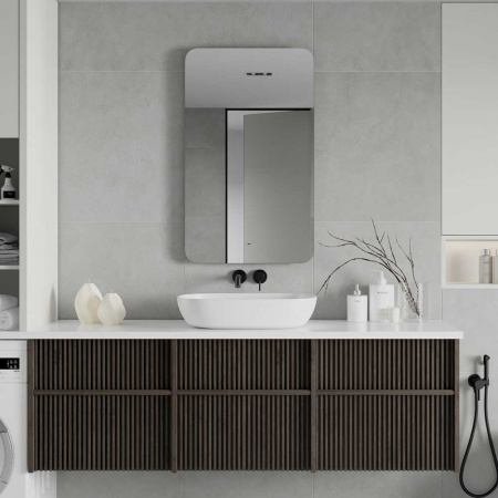 Зеркало БУРЖЕ/Burzhe 60 600х1000мм (LED-подсветка, бесконтактный сенсор, ореольная ХОЛОД подсветка)