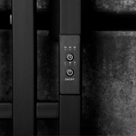 Полотенцесушитель с греющим кабелем ПЭК СП Вектор кв 4 120х15см черный ВГП