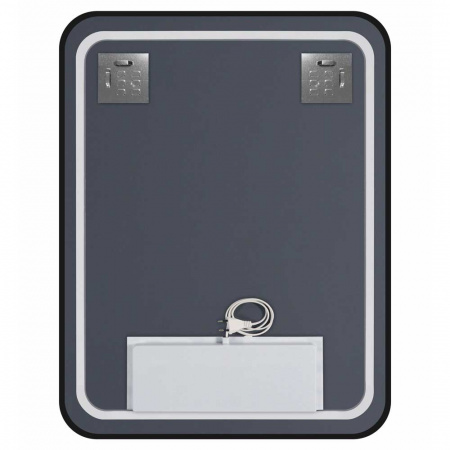 Зеркало ТОРИ/Torry 50 500х700мм (фоновая подсветка, бесконтактный сенсорный выключатель, ЧЕРНЫЙ)