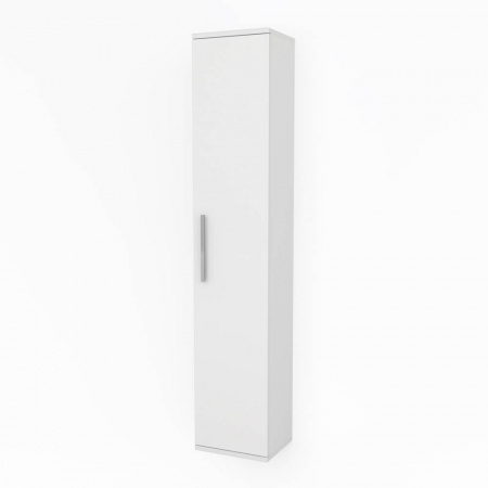 Шкаф-пенал в ванную комнату ПРАКТИК 30 БЕЛЫЙ (294х1517х243мм)