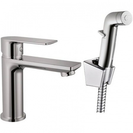 Смеситель на раковину с гигиенической лейкой HAIBA HB12505 (лат., 35мм)