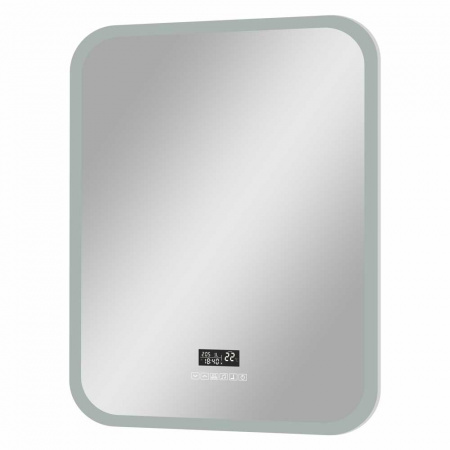 Зеркало ГЛАМУР/Glamour 60 600х800мм с МФП (LED-подсветка, музыка, часы с датой, термометр, подогрев)