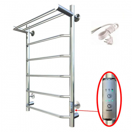Полотенцесушитель с греющим кабелем ПЭК СП6П 80х50см 