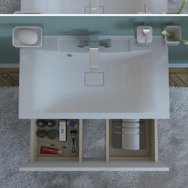 Тумба подвесная Какса-А Кристал 100 см