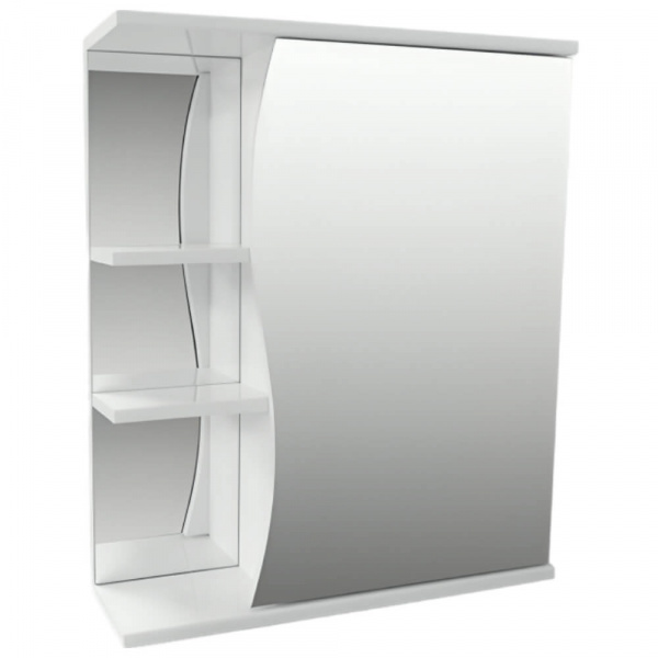 Зеркало со шкафом AquaLine Волна 60