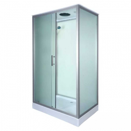 Душевая кабина 1200х800х2150мм без г/м, НИЗКИЙ поддон, стекло МАТОВОЕ ВМ-777 универсал