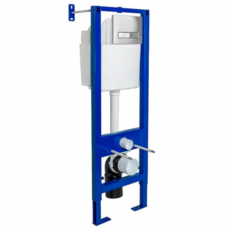 Инсталляция BERGES АТОМ Line 410, кнопка хром, 040338 (410х1150х160мм)