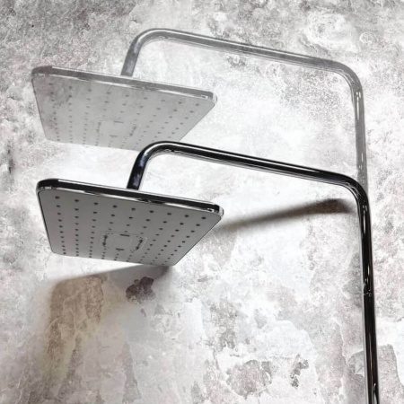 Душевая система HAIBA HB24505 ХРОМ лат., пов.излив, лейк.верхн.290х190мм (4)