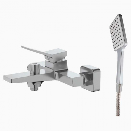 Смеситель на ванну короткий излив HAIBA HB60818 (лат., 30мм)