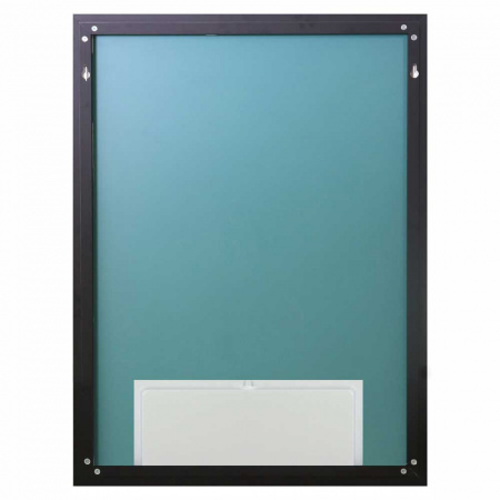 Зеркало МЕРИДИАН/Meridian 60 600х800мм(LED-подсв., бесконт.сенс.выключатель, рама ал ЧЕРНАЯ) ЗЛП3814