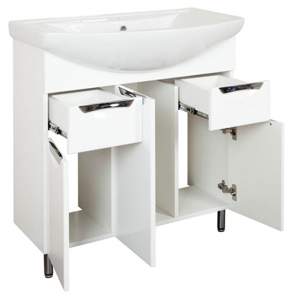 Тумба напольная AquaLine Балтика 80 2 ящика