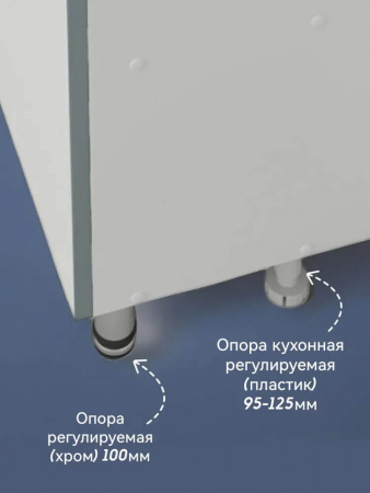 Тумба в ванную комнату ГРЕЙ 50 под умывальник УЮТ 50
