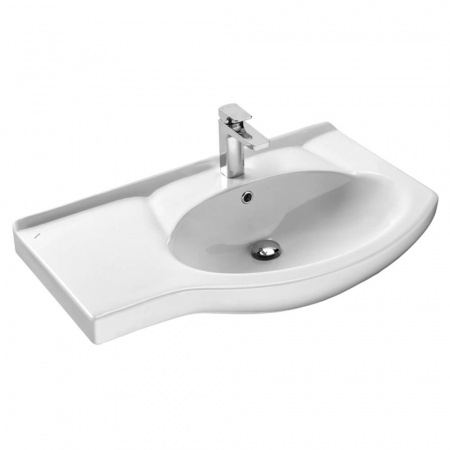 Умывальник мебельный КОРАЛЛ 83 с ЛЕВЫМ крылом (чаша справа)