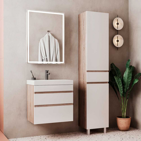 Тумба в ванную комнату подвесная CONTY 70.2Y  под умывальник LAKЕ 70 (9696-70)