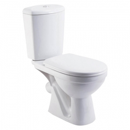 Унитаз-компакт "КОМФОРТ ЛЮКС" косой выпуск, сиденье МИКРОЛИФТ, арматура 2-режимная