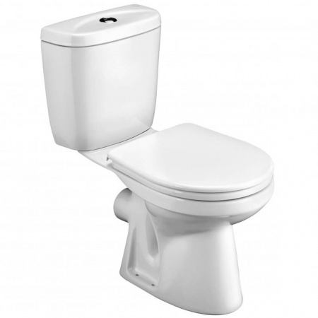 Унитаз-компакт "АНИМО" горизонтальный выпуск, сиденье ДЮРОПЛАСТ, арматура 2-режимная