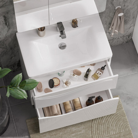 Тумба в ванную комнату VOLNA 80.2Y под умывальник МИРАНДА 80