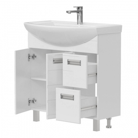 Тумба в ванную комнату JOLI 80.2D.2Y под умывальник БАЛТИКА 80